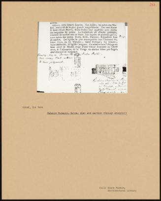 Palazzo Durazzo, Genoa, Plan And Section Through Stair Hall