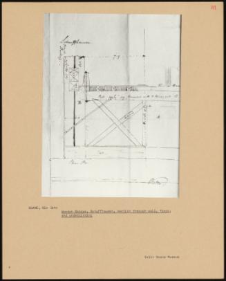 Wooden Bridge, Schaffhausen, Section Through Wall, Floor, And Underpinning