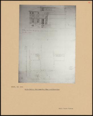 Villa Emili, Villimpenta, Plan And Elevation