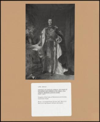 Portrait Of Charles Lennox, 5th Duke Of Richmond And Lennox (1791-1860), Full Length, Wearing Garter Robes