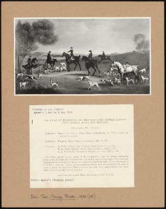 The Duke of Richmond, His Brother Lord George Lennox, and the General Jones Out Hunting