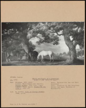 Mares and Foals in a Landscape