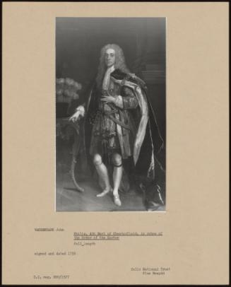 Philip, 4th Earl Of Chesterfield, In Robes Of The Order Of The Garter