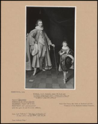 William, Lord Russel, Later 5th Earl And 1st Duke Of Bedford (1613-1700) With A Dwarf