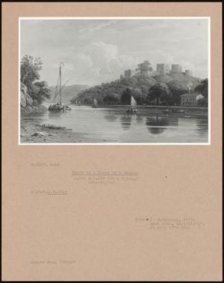 Boats On A River By A Castle