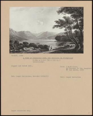 A View Of Ullswater With Two Children In Foreground