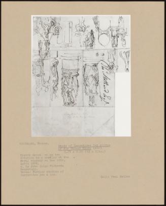 Study of Caryatides for Statue of Sir Thomas Monro