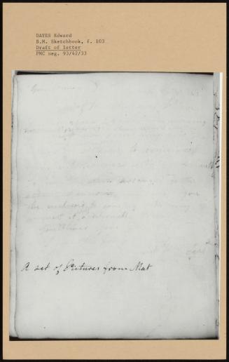 Draft Of Letter