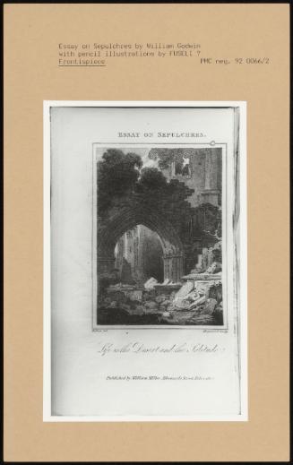 Essay on Sepulchres by William Godwin with pencil illustrations by Fuseli, Frontispiece