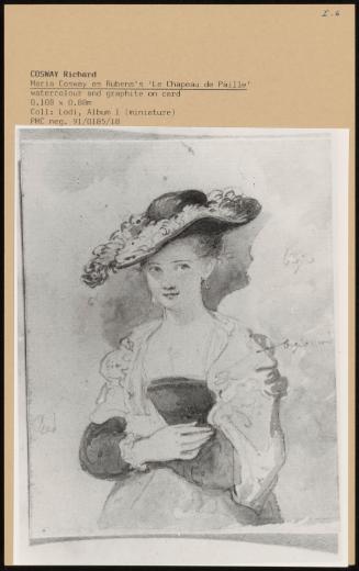 Maria Cosway As Ruben's 'le Chapeau De Paille'