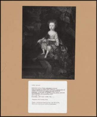 Portrait Of A Child, Wrongly Called Lady Elizabeth Hamilton(1753-97), Daughter Of James, 6th Duke Of Hamilton And Wife Of Edward, 12th Earl Of Derby (1752-1834); Seated In A Garden, With A Small Dog