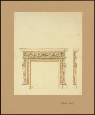 Design For A Chimney-Piece For Thomas Coke, 1st Earl Of Leicester (D. 1748) For Holkham Hall, Norfolk