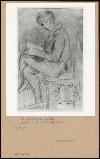 Seated Young Man, Reading