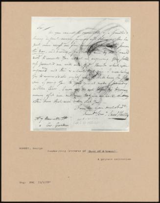 Handwriting (Reverse Of Head Of A Woman)