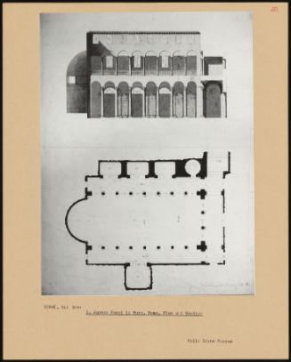 S Agnese Fuori Le Mura, Rome, Plan And Section