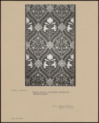 Gothic Lily" - Wallpaper Design For House Of Lords"