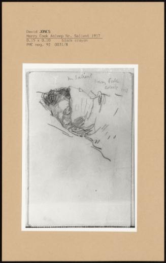 Harry Cook Asleep Nr Salient 1917
