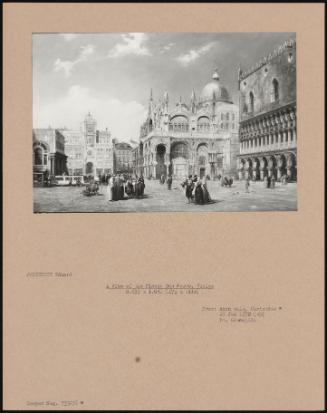 A View Of The Piazza San Marco, Venice