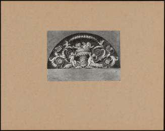 Design for a Lunette at Buckingham Palace: "Summer". Apollo in His Chariot (centre), Pastoral Scenes (left and right)