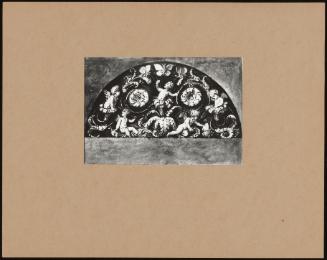 Design for a Lunette at Buckingham Palace: Cupids, Flowers and Butterflies