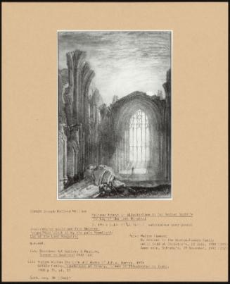 Melrose Abbey: An Illustration To Sir Walter Scott's The Lay Of The Last Minstrel