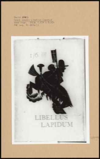 Front Cover: Libellus Lapidum
