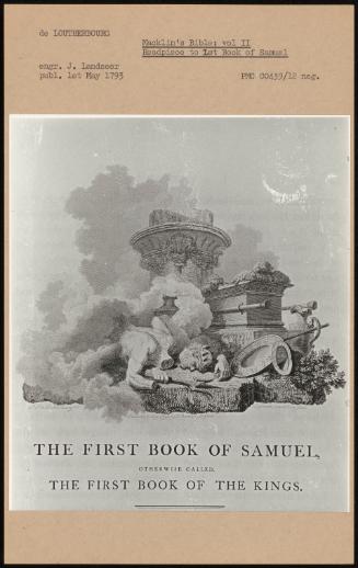 Macklin's Bible: Vol Ii; Headpiece To 1st Book Of Samuel