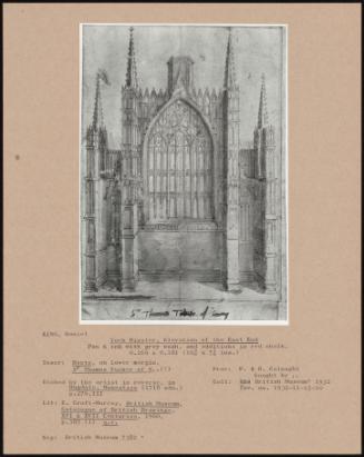 York Minster, Elevation Of The East End