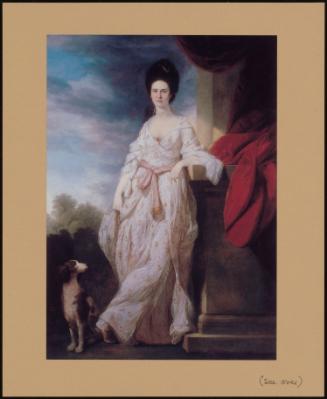 Portrait of a Lady with a Dog (possibly Susannah Wombwell (née Rawlinson; d1816), wife of Sir George Wombwell, 1st Baronet)