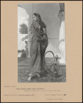 An Indian Dancing Girl with a Hookah