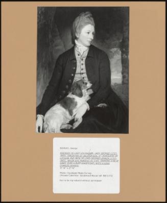 Portrait of Lady Louisa Ker, Lady George (1737-1805), Daughter of William Ker, 4th Marquess of Lothian and Wife of Lord George Lennox (1737-1805), Whom She Married in 1759; Wearing a Blue Habit Over a Buff Waistcoat; with a King Charles Spaniel