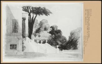 Chiswick House, Side View of Steps