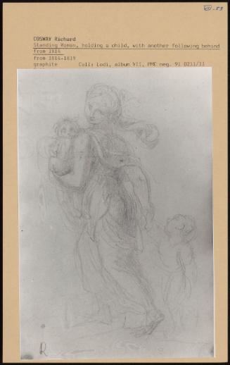 Standing Woman, Holding A Child, With Another Following Behind From 1814