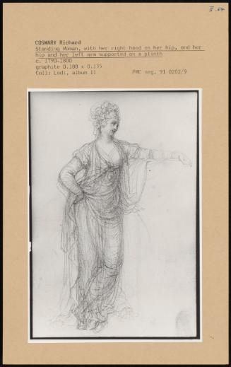 Standing Woman, With Her Hand On Her Right Hip, And Her Hip And Her Left Arm Supported On A Plinth