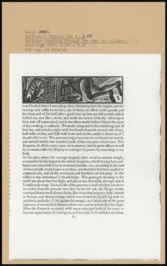 Gulliver's Travels Vol 1, P 25; Gulliver Crawling Through The Door In Lilliput