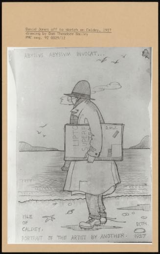 Davis Jones Off To Sketch On Caldey, 1927