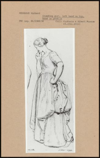 Standing Girl, Left Hand On Hip, Head In Profile