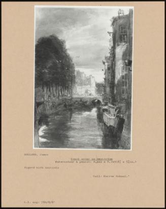 Canal Scene In Amsterdam