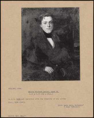 Beilby Richard Lawley, Aged 18