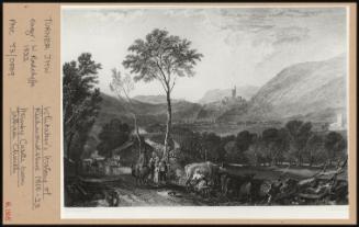 Whitaker's "History Of Richmondshire 1818-23": Hornby Castle From Tathan Church