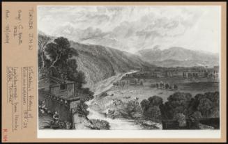 Whitaker's "History Of Richmondshire 1818-23": Ingleborough From Hourby Castle Terrace