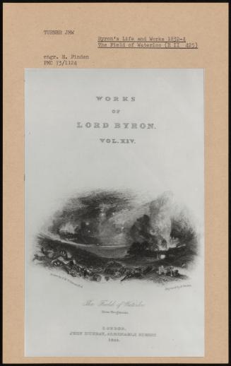 Byron's Life and Works 1832-4 the Field of Waterloo (R II 425)