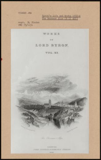 Byron's Life and Works 1832-4 the Bernese Alps (R II 422)