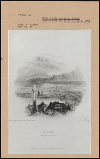 Byron's Life and Works 1832-4 Corinth From the Acropolis (R II 420)