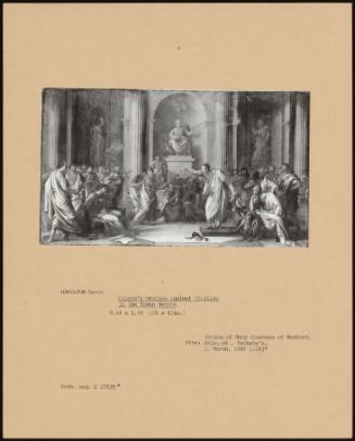 Cicero's Oration Against Catiline In The Roman Senate