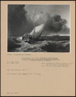 Dutch Boats In A Gale: Fishermen Endeavouring To Put Their Fish On Board: Bridgewater Seapiece