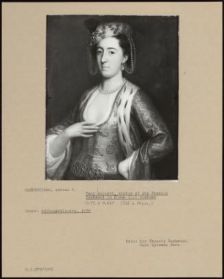 Mary Walcott, Sister Of Sir Francis Dashwood In Divan Club Costume