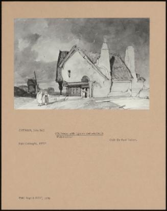 (Old House With Figures And Windmill)