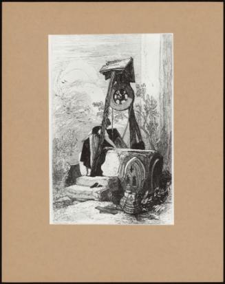 Woman Drawing At A Well