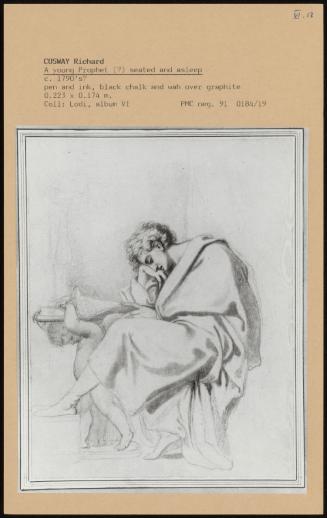 A Young Prophet Seated And Asleep